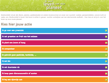 Tablet Screenshot of ikgeeflevenaanmijnplaneet.indeklas.be